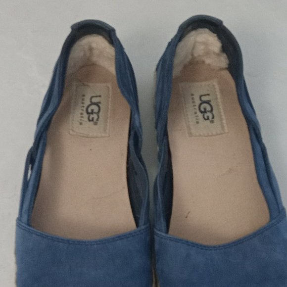 UGG | Leather Suede Flats - Picture 6 of 8